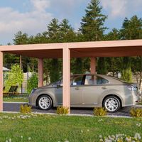 Foto van WoodAcademy douglas carport Topaas Excellent