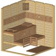 Foto van Azalp Massieve sauna Genio 180x166 cm