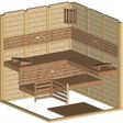 Foto van Azalp Massieve sauna Genio 190x200 cm