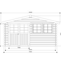 Foto der Solid S8308-1 Niort Gartenhaus - Hochdruck-imprägniert
