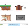 Foto van Azalp boomstam sauna Kaisa 250x400 cm - Kelo