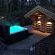 Foto van Azalp boomstam sauna Kaisa 250x400 cm - Vuren