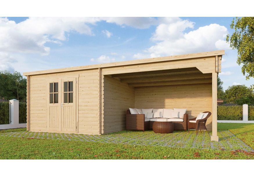 Azalp Blockhaus Sanne 600x350 cm Foto von Azalp Blockhaus Sanne 600x350 cm