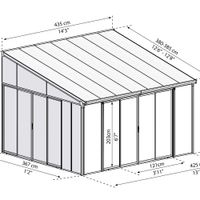 Foto van Palram - Canopia Sanremo Aluminium Tuinkamer