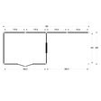 Foto van WoodAcademy tuinhuis met overkapping Sapphire Excellent 780x300 cm