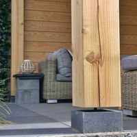 Foto van WoodAcademy tuinhuis met overkapping Sapphire Excellent grigio