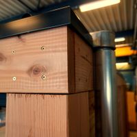 Foto van WoodAcademy tuinhuis met overkapping Sapphire Excellent grigio