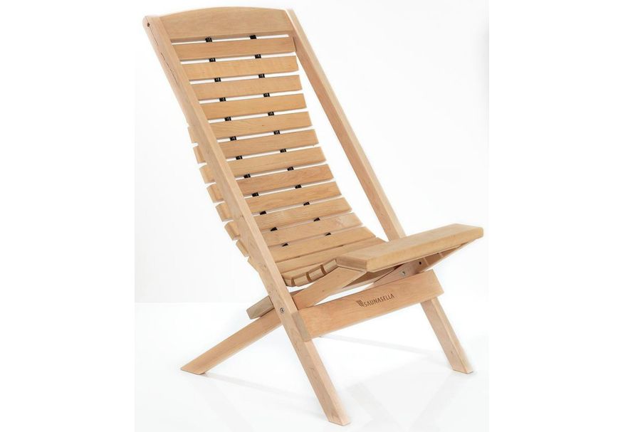 Saunasella Saunastuhl Holz 50x55x90 cm Foto von Saunasella Saunastuhl Holz 50x55x90 cm