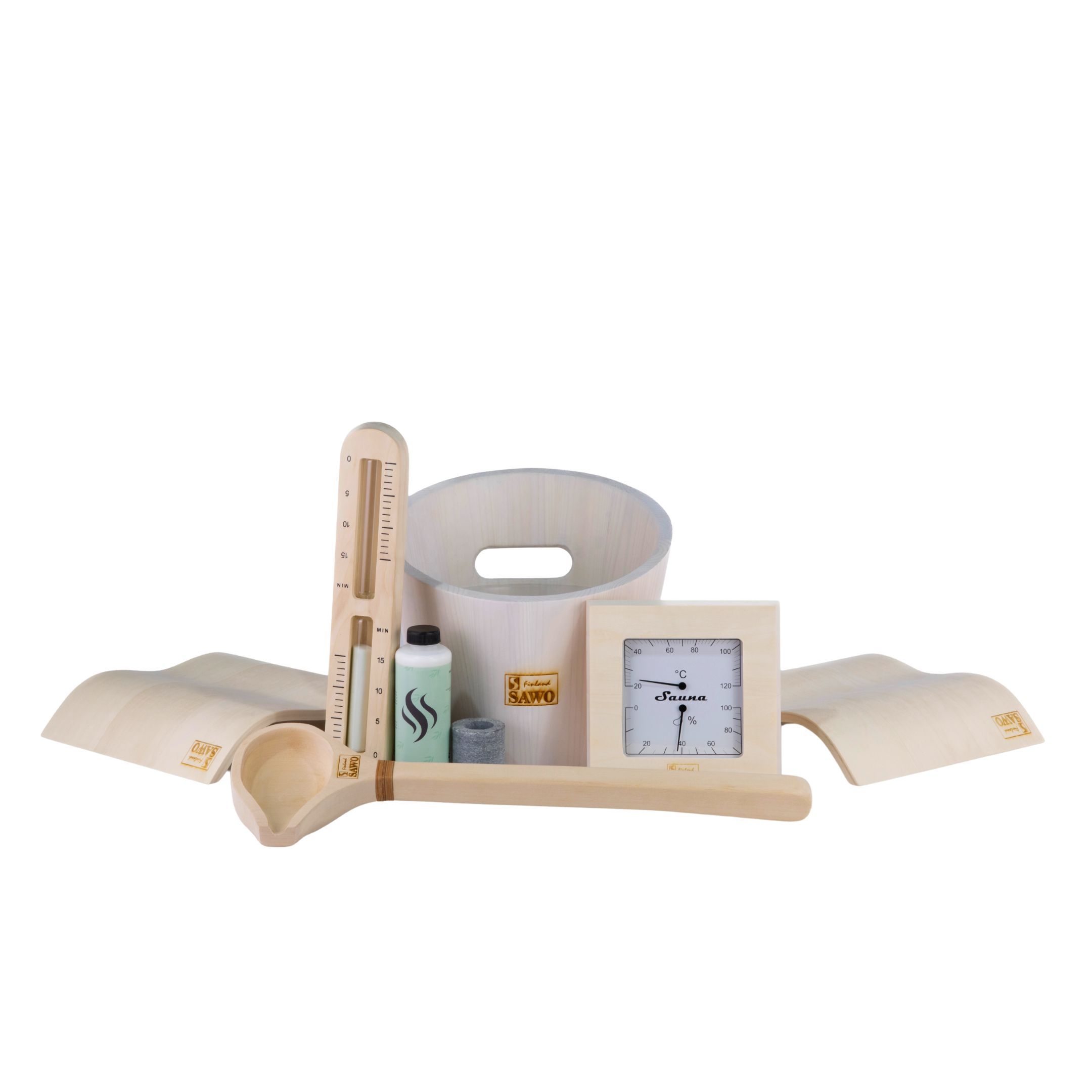 Foto van Sawo saunaset Luxe - wit
