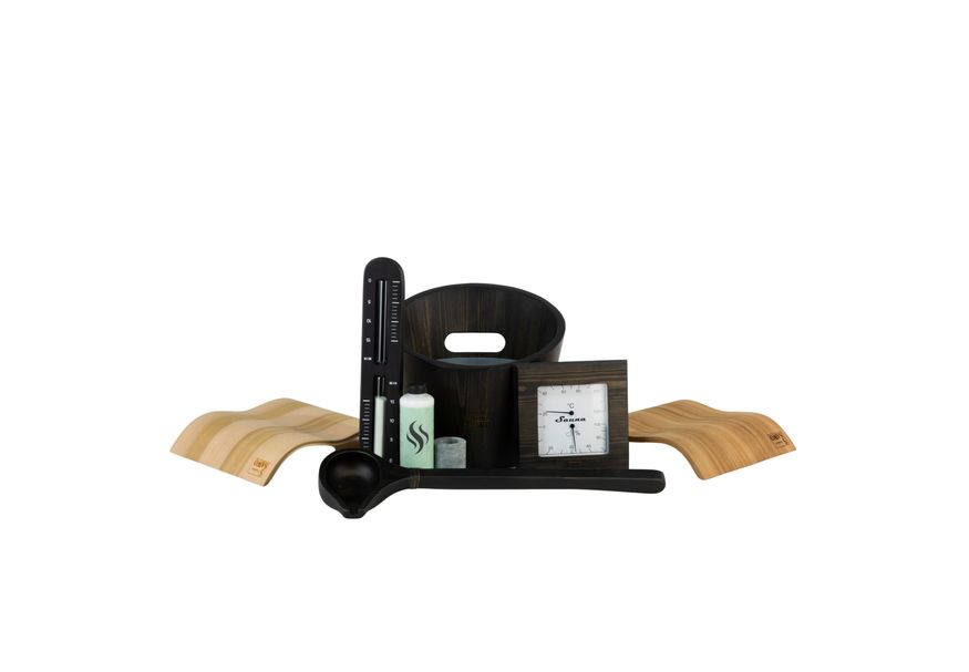 Foto van Sawo saunaset Luxe - zwart