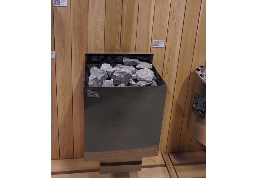 Foto van Sawo Nordex saunakachel - 4.5kW - ext. - zwart (NRN-45NS-BL-Z-C) - Showroom Model