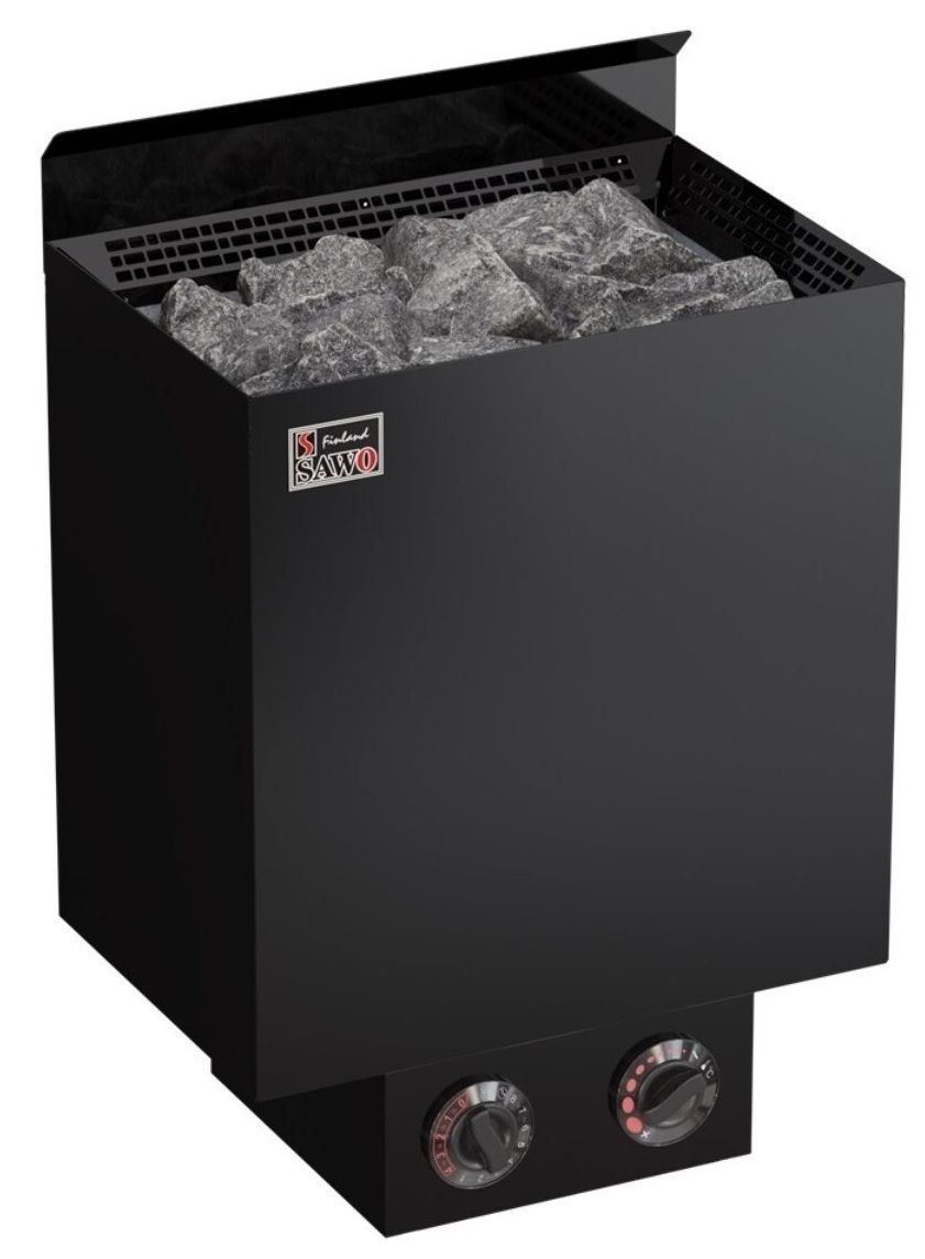 Foto van Sawo NRN-45NB-BL-Z-C Nordex saunakachel - zwart