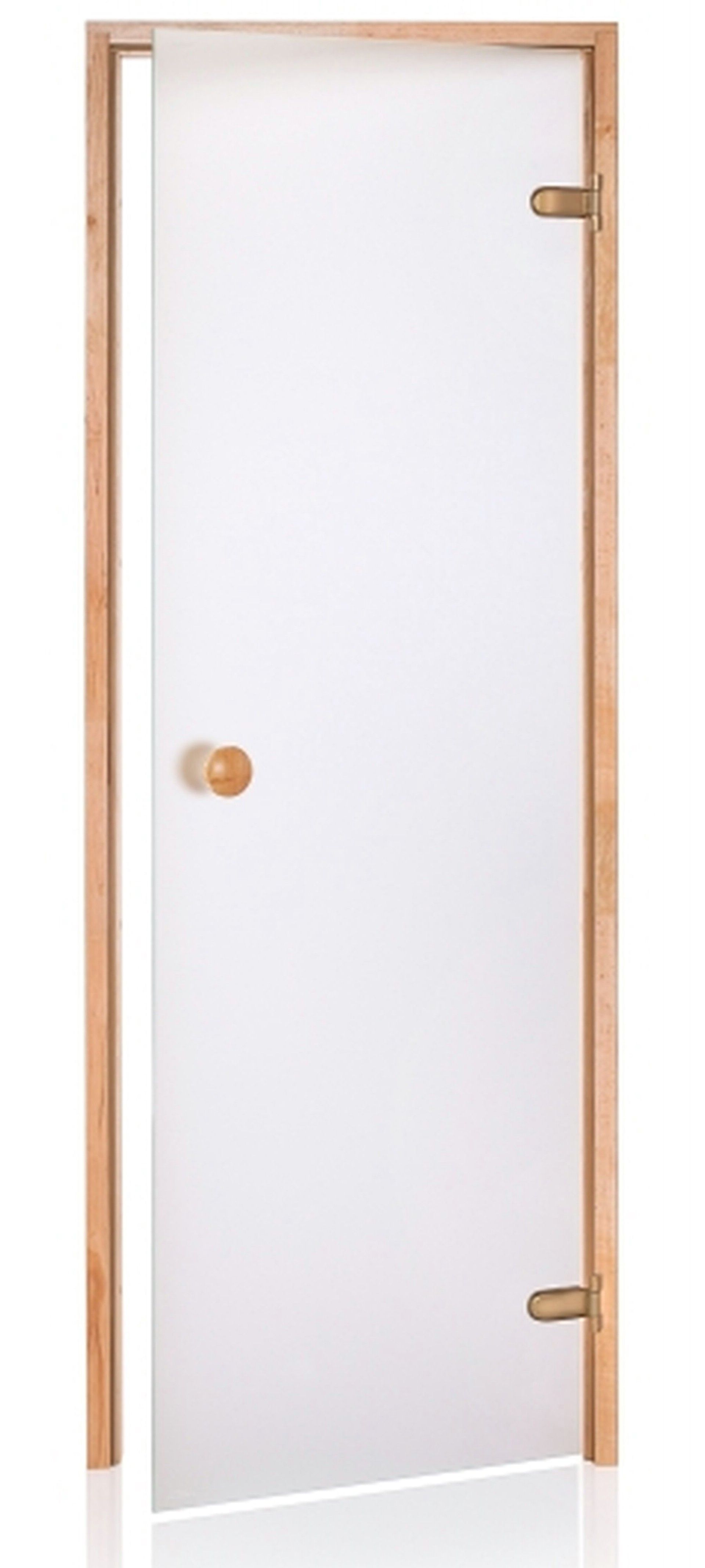 Foto van Hot Orange Saunadeur Scan - melkglas