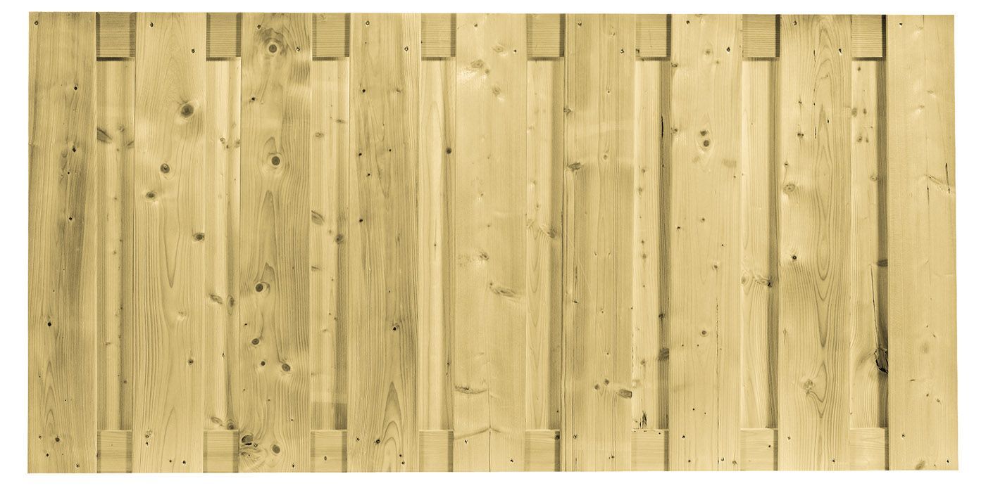 Foto van Azalp tuinscherm vurenhout recht verticaal