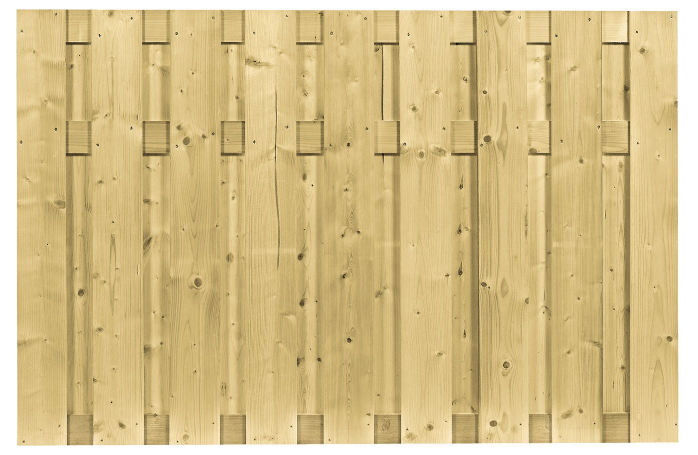 Foto van Azalp tuinscherm vurenhout recht verticaal