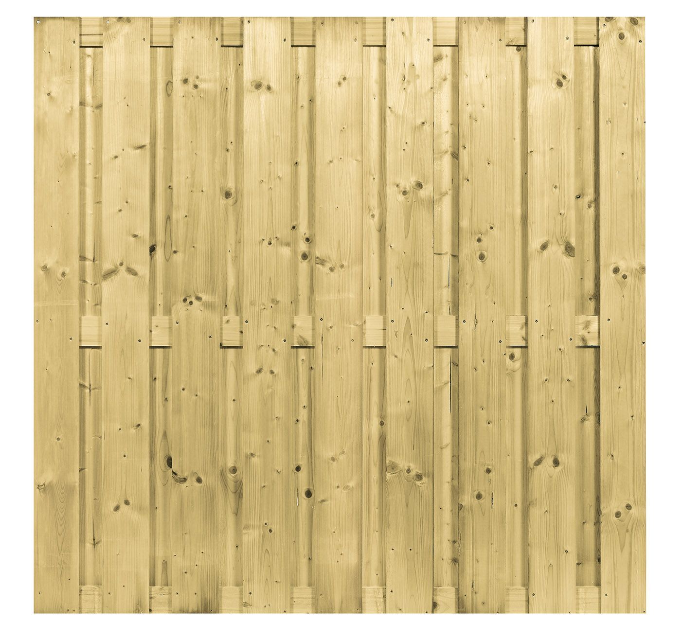 Foto van Azalp tuinscherm vurenhout voor beton