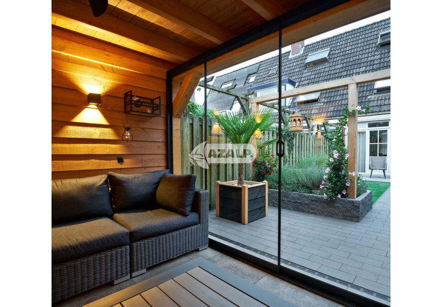 Foto van Sunrooms Glazen Schuifwand 194 cm