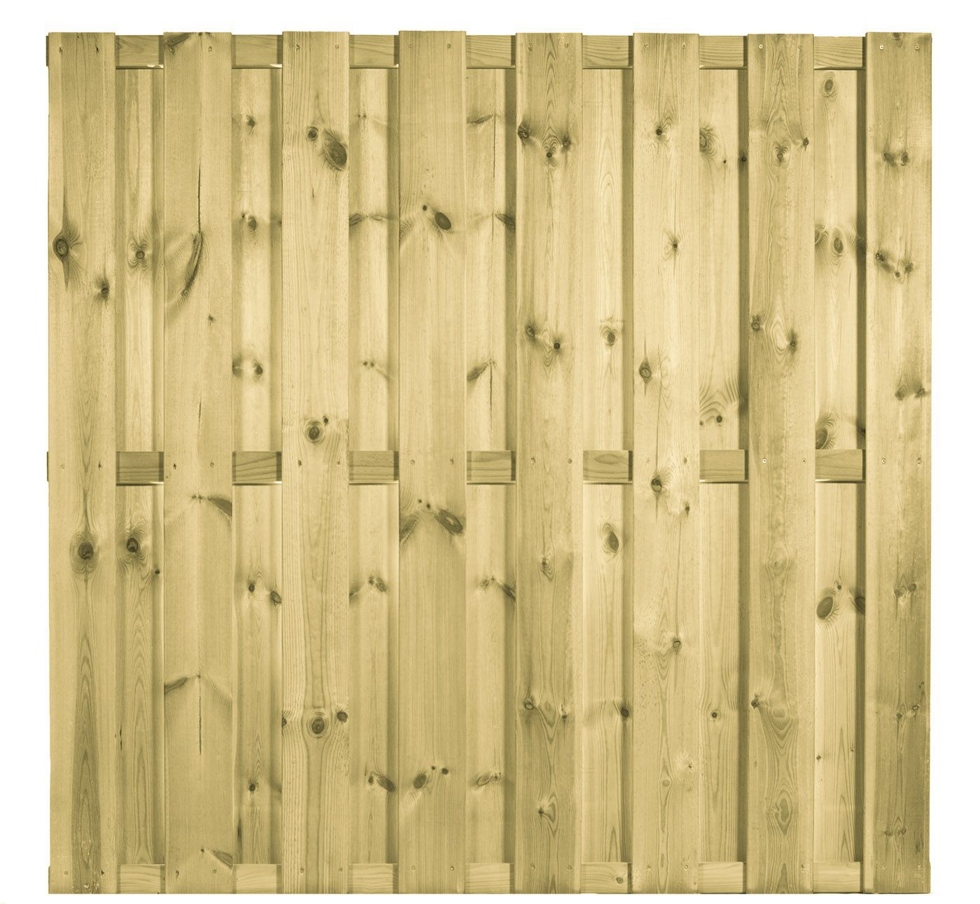 Foto van Azalp tuinscherm recht RVS geschroefd