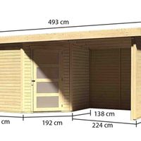 Foto der Karibu 77748 Schwandorf 5 Gartenhaus Mit Veranda
