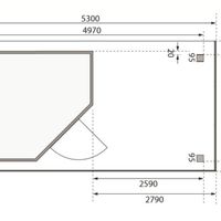 Foto der Karibu 77752 Schwandorf 5 Gartenhaus Mit Veranda