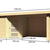 Foto der Karibu 77752 Schwandorf 5 Gartenhaus Mit Veranda