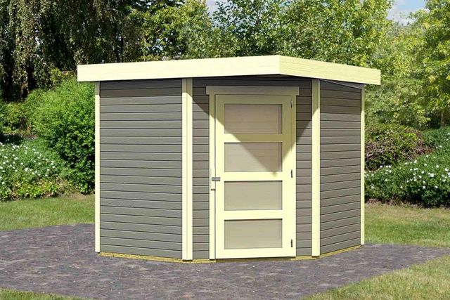 Foto der Karibu 73471 Schwandorf 5 Gartenhaus - Gestrichen