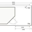 Foto van Karibu Schwandorf 5 tuinhuis met overkapping 240 cm - terragrijs (77747)
