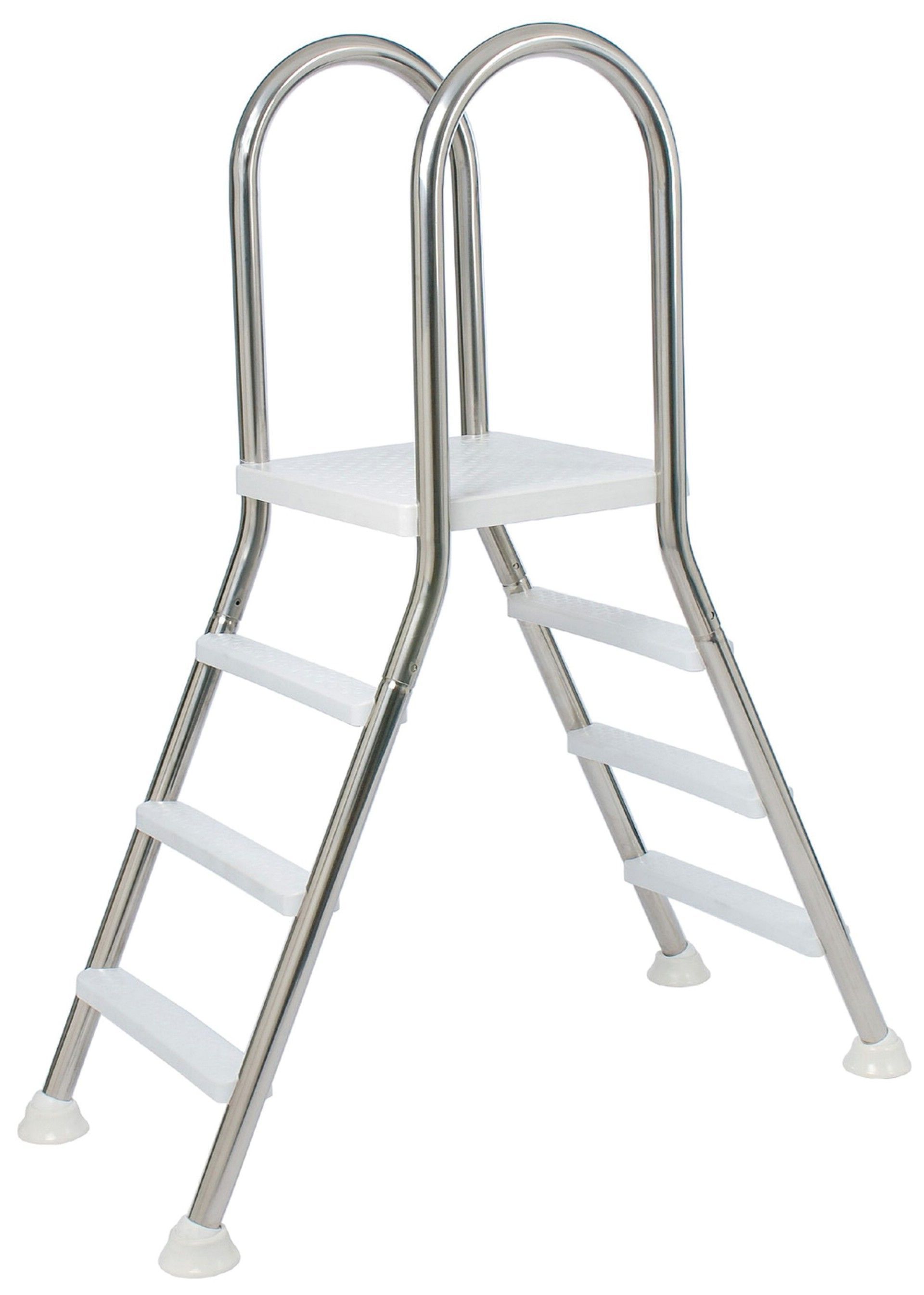 Foto van Flexinox A-frame trap met platform 3/3 treden - AISI 304