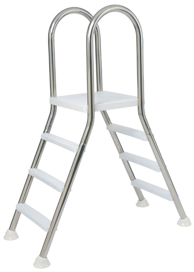Foto van Flexinox A-frame trap met platform 3/3 treden - AISI 304