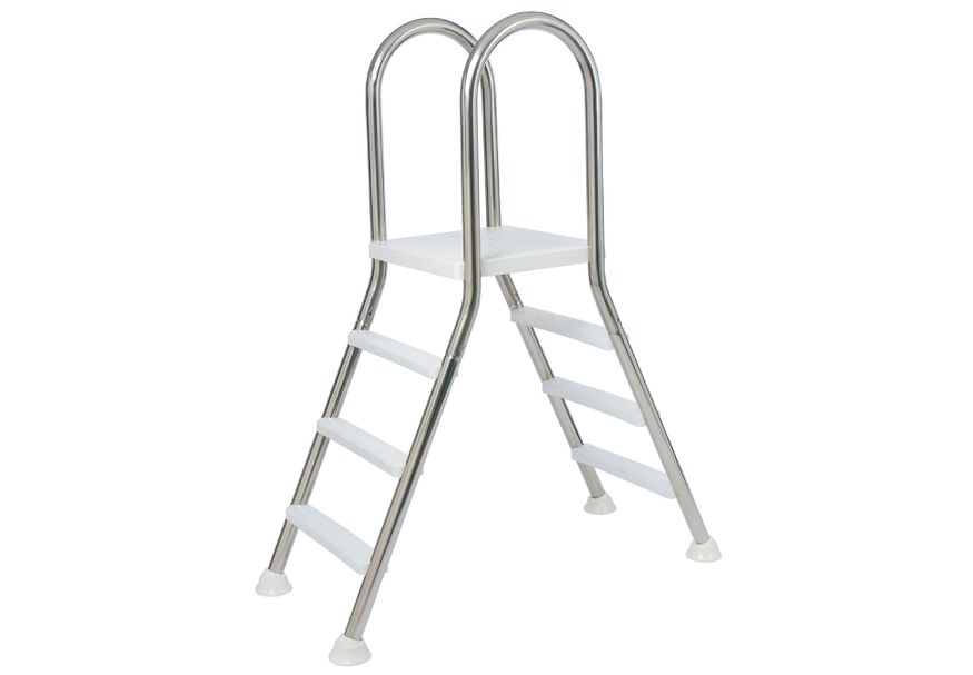Foto van A-frame trap met platform 4/4 treden - AISI 304 (O)
