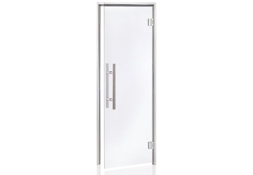 Foto von Hot Orange Dampfbadtür AU Premium 90x190 cm, klar