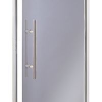 Foto van Hot Orange Stoombad deur Au Premium - helder grijs glas