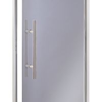 Foto van Hot Orange Stoombad deur Au Premium - helder grijs glas