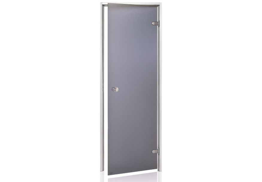 Hot Orange Stoombad deur Au 70x190 cm, mat grijs Foto van Hot Orange Stoombad deur Au 70x190 cm, mat grijs