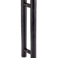 Foto van Hot Orange Saunadeur Black - helder brons glas