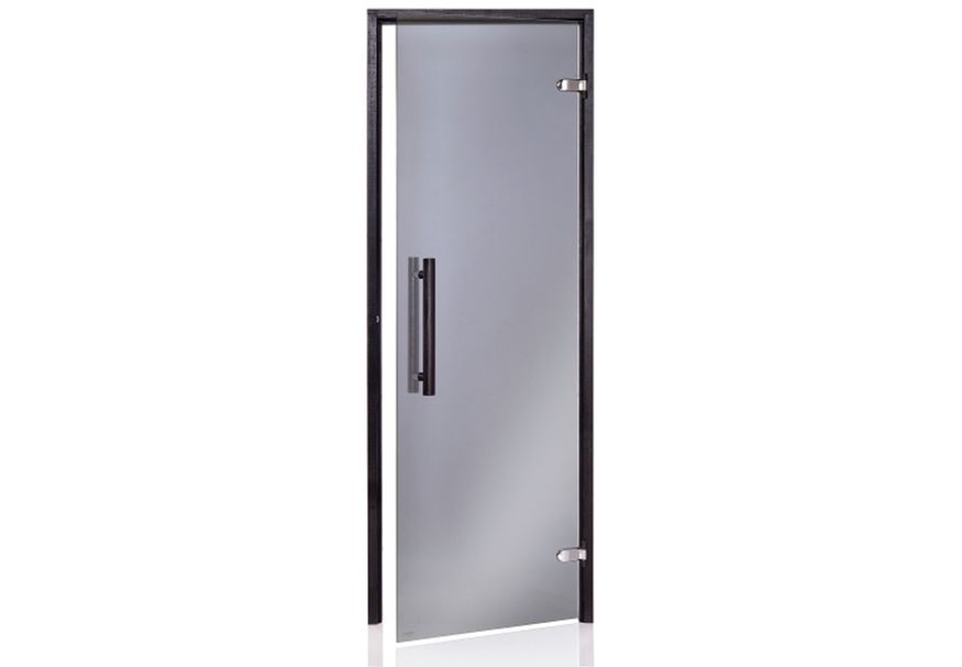 Hot Orange Saunadeur Black 70x210 cm, mat brons 8 mm espen Foto van Hot Orange Saunadeur Black 70x210 cm, mat brons 8 mm espen