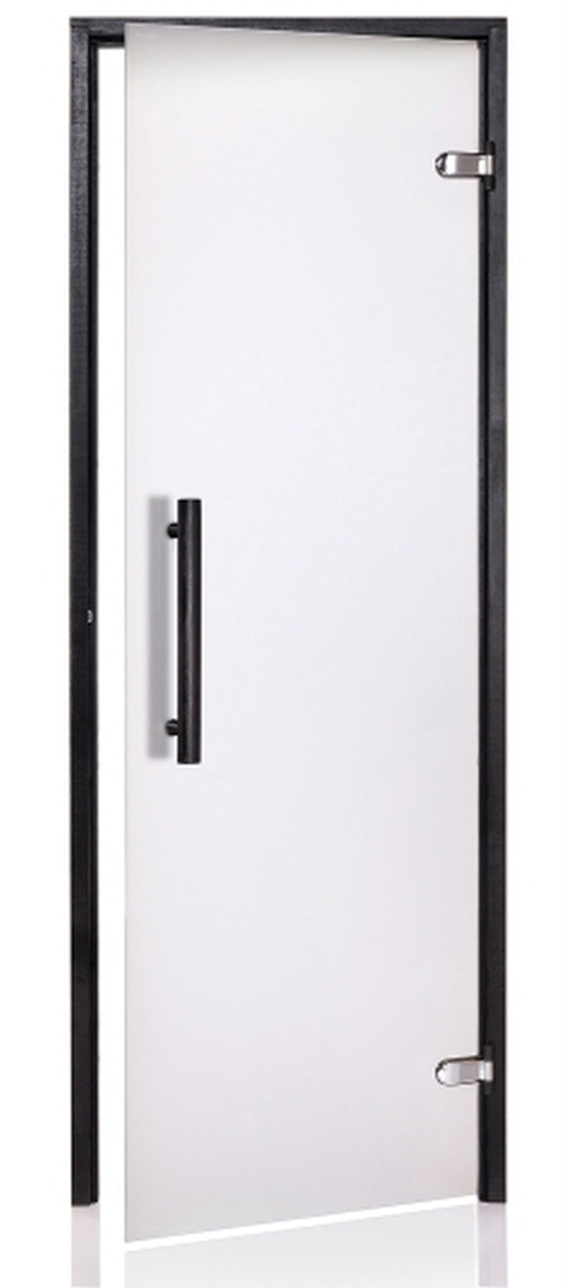 Foto van Hot Orange Saunadeur Black - melkglas