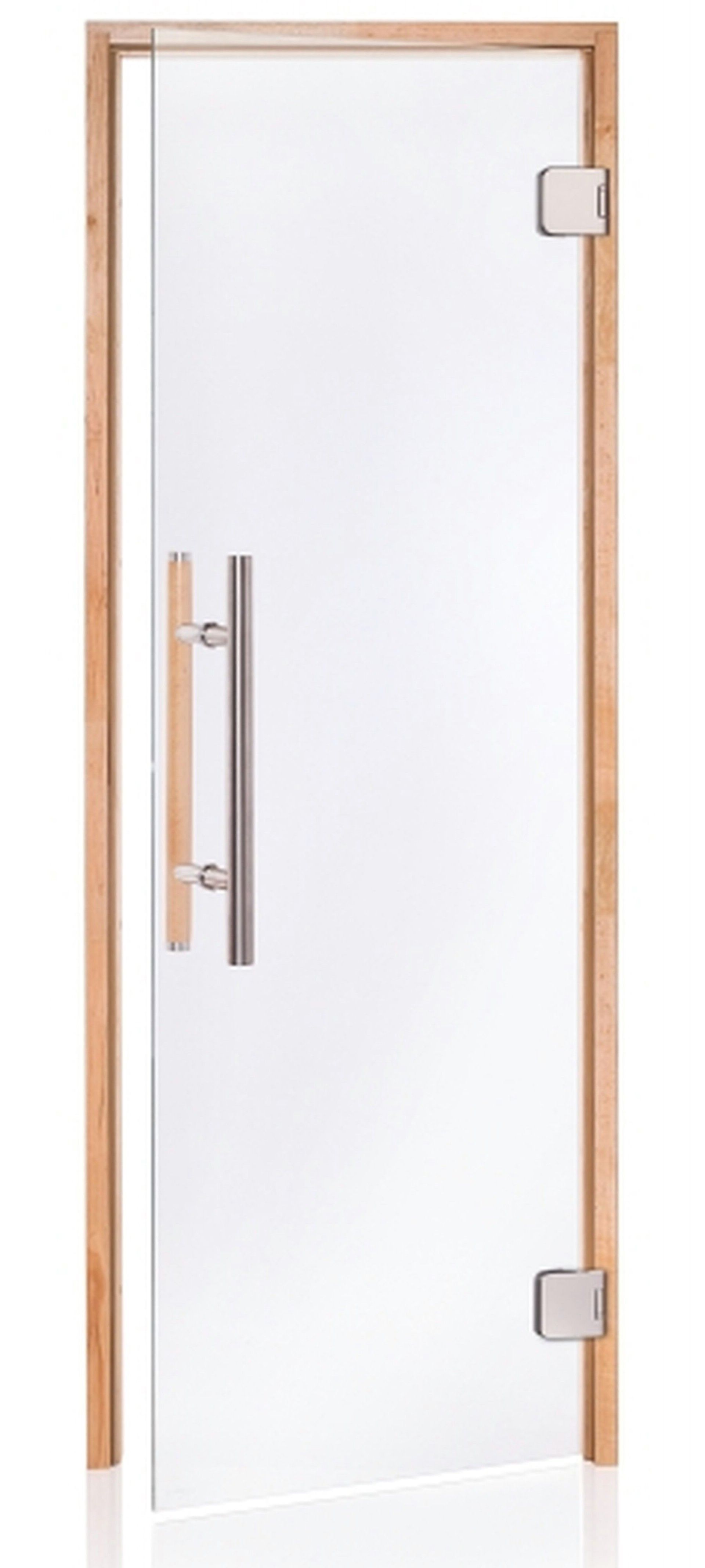 Foto van Hot Orange Saunadeur Premium - helder blank glas