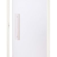 Foto van Hot Orange Saunadeur White - helder blank glas