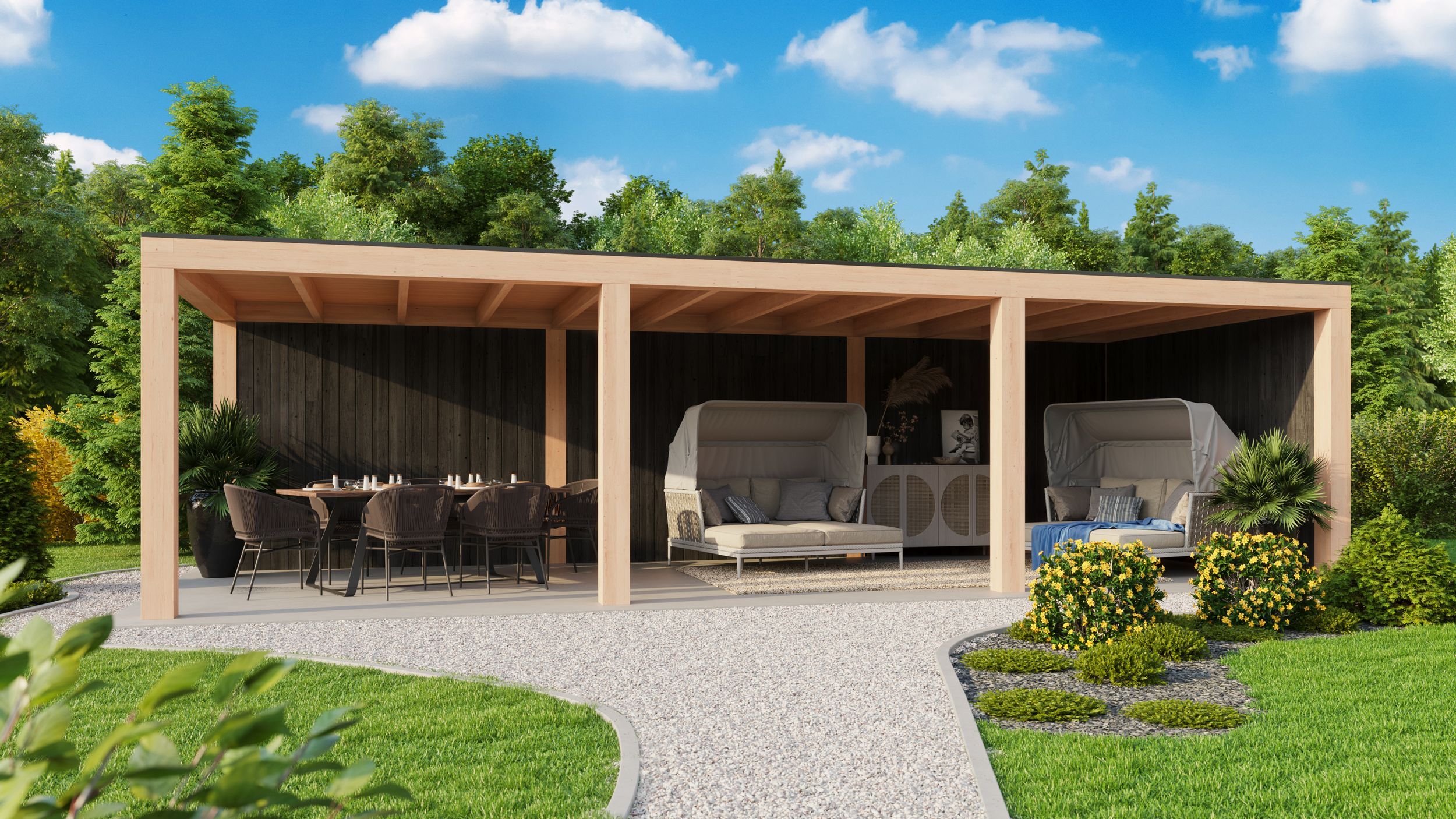 Foto van Kirk and Michaels douglas overkapping Serius nero