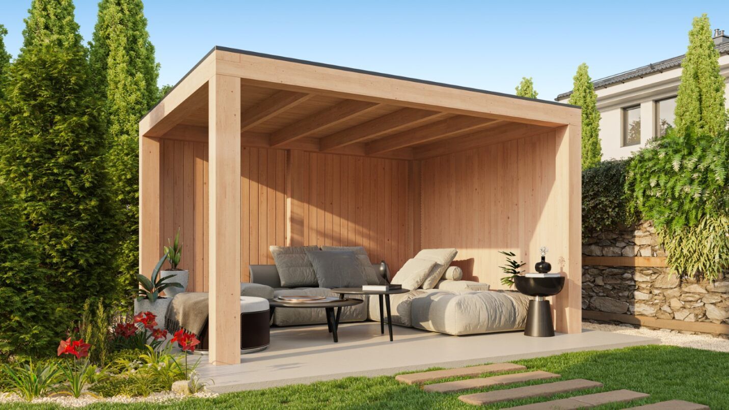 Foto der Kirk and Michaels Douglasien Überdachung Serius