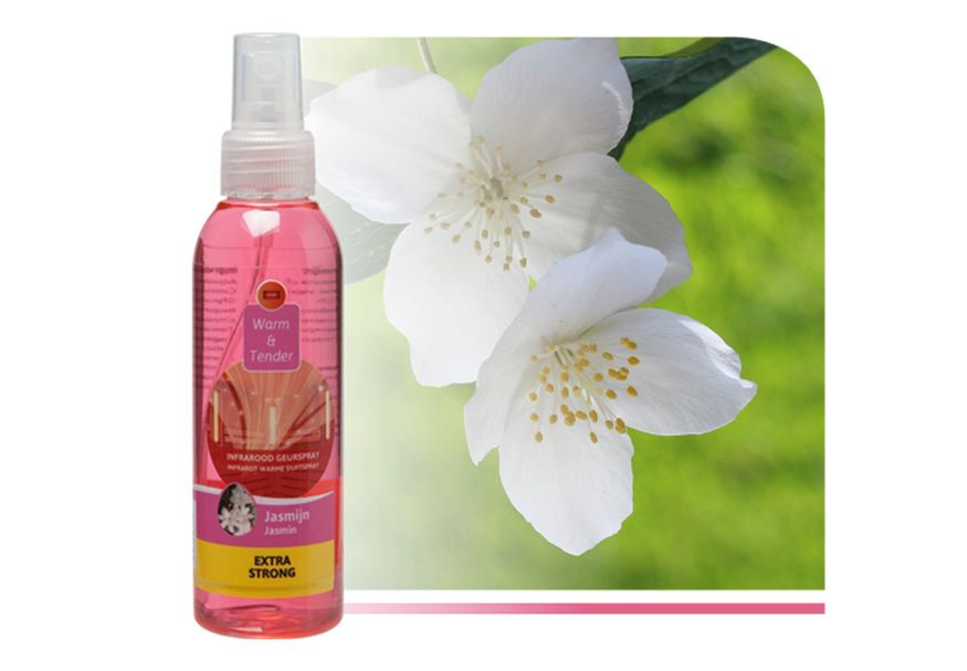 Warm and Tender Infraroodspray Jasmijn 150 ml Foto van Warm and Tender Infraroodspray Jasmijn 150 ml