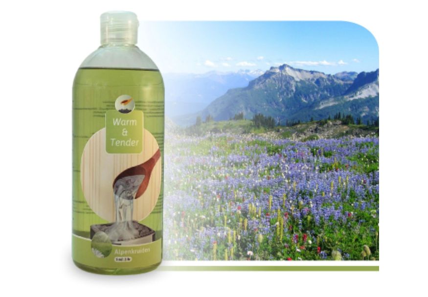 Warm and Tender saunageur Alpenkruiden 100 ml Foto van Warm and Tender saunageur Alpenkruiden 100 ml
