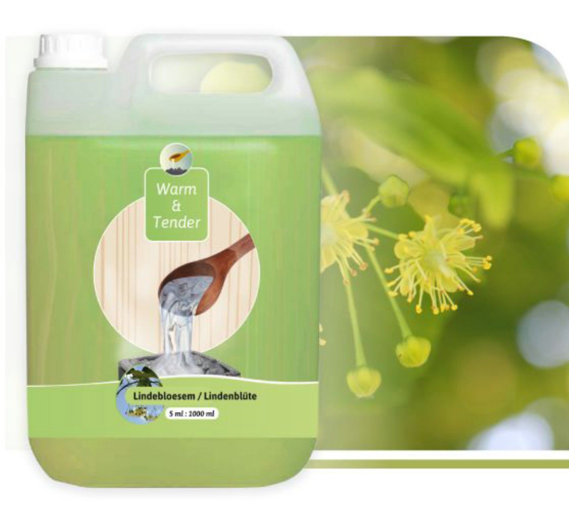 Foto van Warm and Tender saunageur - Lindebloesem 5000 ml