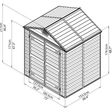 Foto van Palram – Canopia Skylight 6x5 Lichtgrijs
