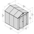 Foto van Palram – Canopia Skylight 6x8 Midnight grey