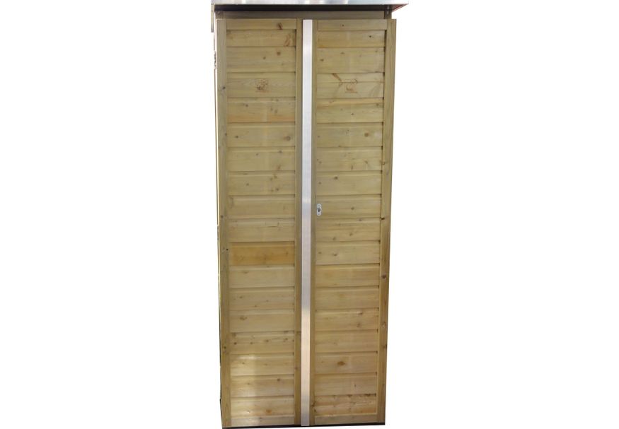 Lutrabox hoge tuinkast 80x82x206cm LCH080-R Foto van Lutrabox hoge tuinkast 80x82x206cm LCH080-R