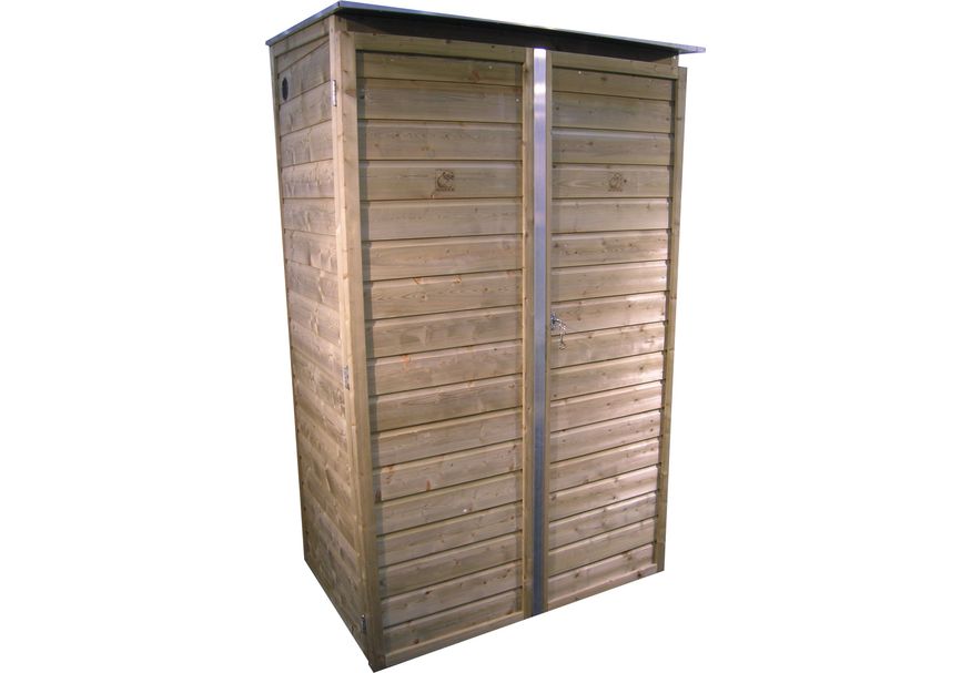 Lutrabox hoge tuinkast 125x82x180cm LCH130180-R Foto van Lutrabox hoge tuinkast 125x82x180cm LCH130180-R