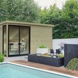 Foto van Solid Nimes houten tuinhuis 404x304 cm - hogedruk geïmpregneerd