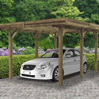Foto van Solid S7722 Houten Carport - Hogedruk Geïmpregneerd